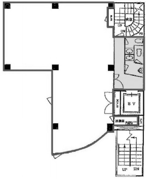 日暮里コミュニティビル2F 間取り図