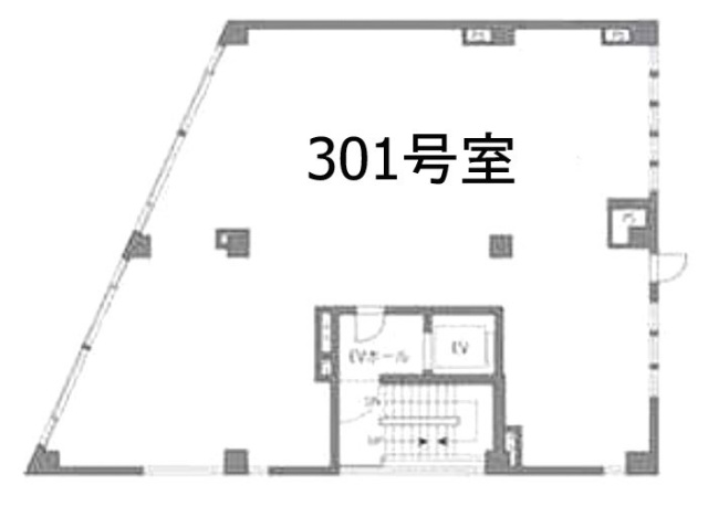 よろずやビル301 間取り図