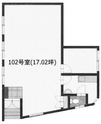 コーポ中山102 間取り図