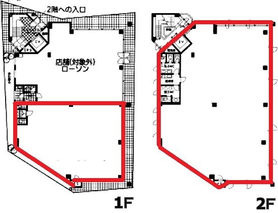 第11-A彌ビル1F～2F 間取り図