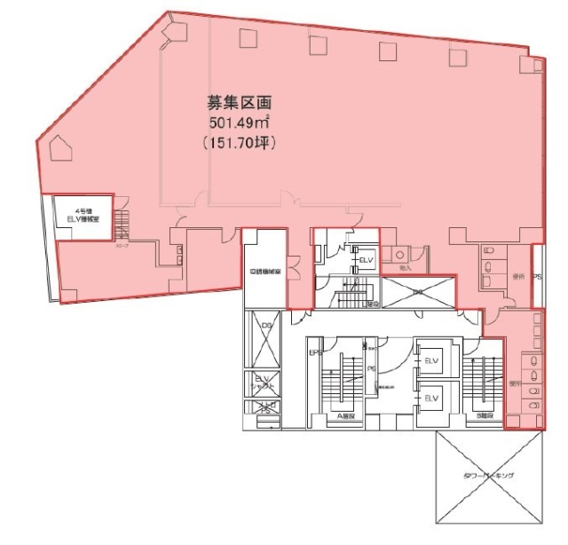 渋谷協和ビル4F 間取り図