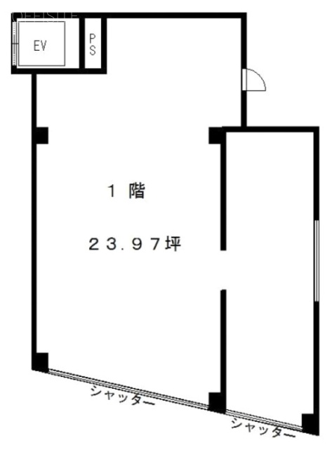 ナカフジハイム高円寺ビル1F 間取り図