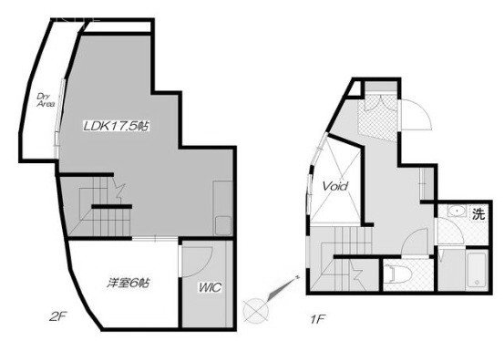 コルティーレ世田谷101 間取り図
