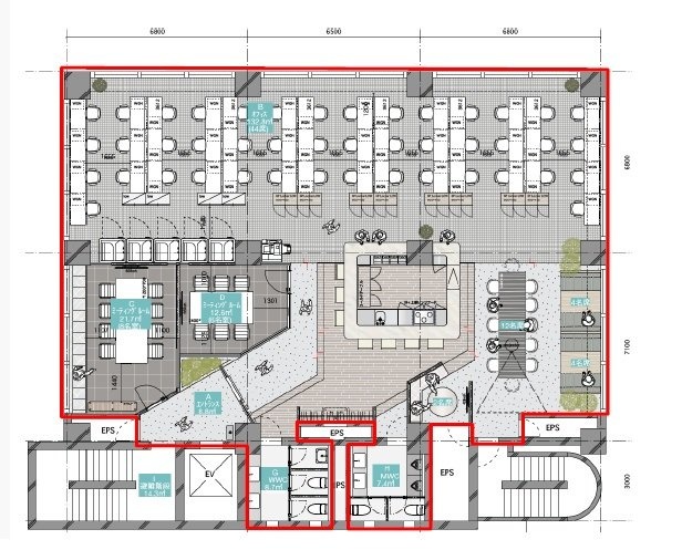 COLOR・US銀座東6F 間取り図