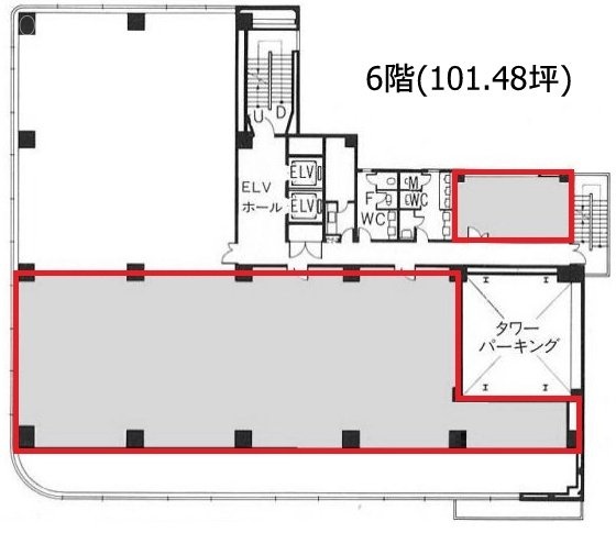 タニビル602-604 間取り図