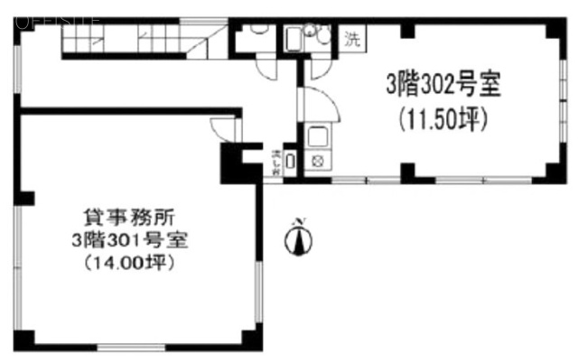 ピースビル302 間取り図