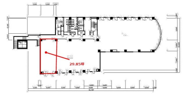 ザイマックス八王子ビル2F 間取り図