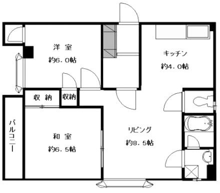 ミルキーハウス102 間取り図
