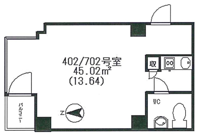 リッツパラシオ402 間取り図