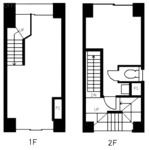 島春ビル1F～2F 間取り図