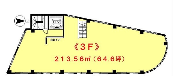 Hachioji Rビル3F 間取り図