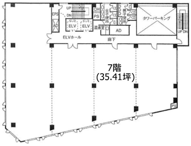 馬車道ウエストビルC 間取り図