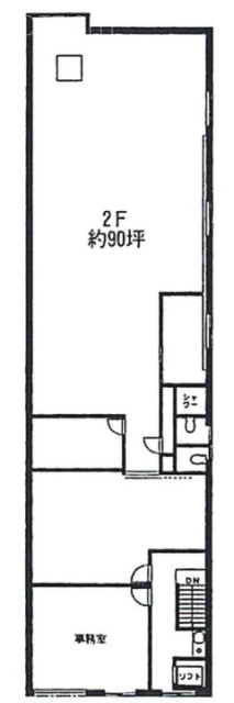 東四つ木2丁目貸事務所2F 間取り図