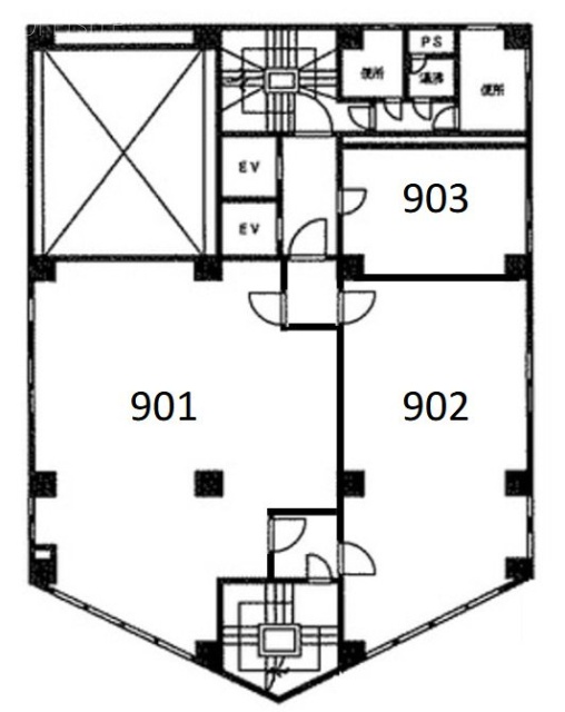 千代田寿ビル902・903 間取り図