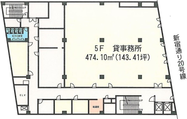 丸正総本店ビル5F 間取り図