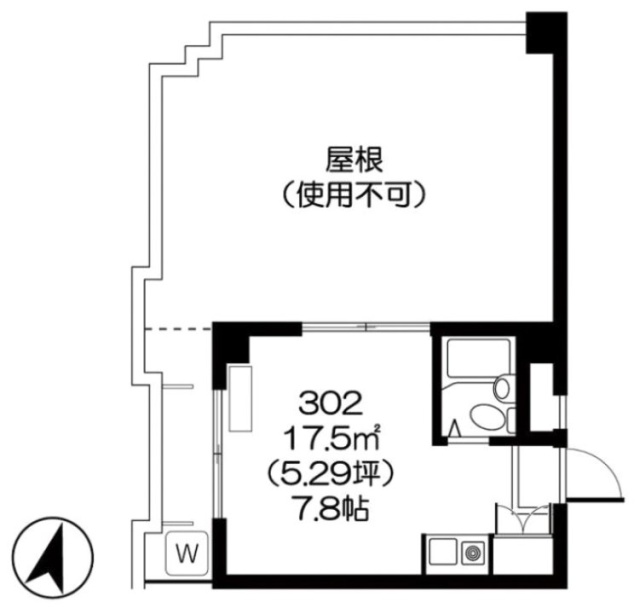 紅谷ビル302 間取り図