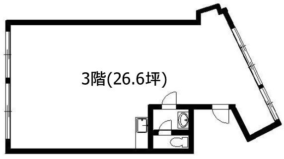 近藤ビル(六栄ビル)3F 間取り図