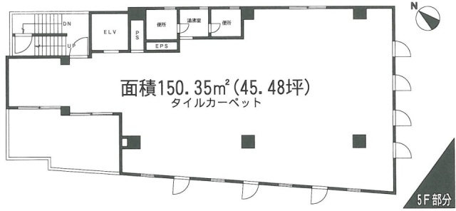 TOMOEビル5F 間取り図