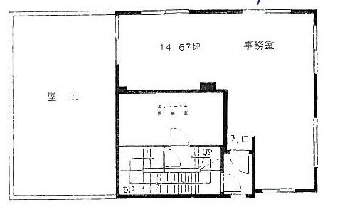 日本工築1号館ビル8F 間取り図