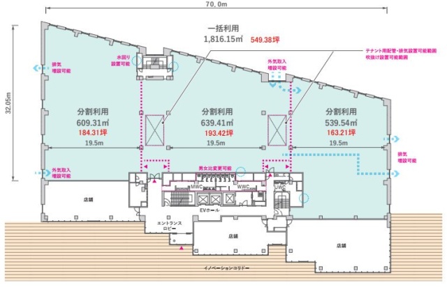 HANEDA INNOVATION CITY Aエリア一括 間取り図