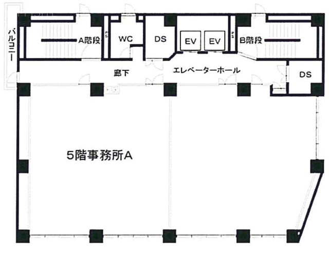 岩崎錦町ビルA 間取り図