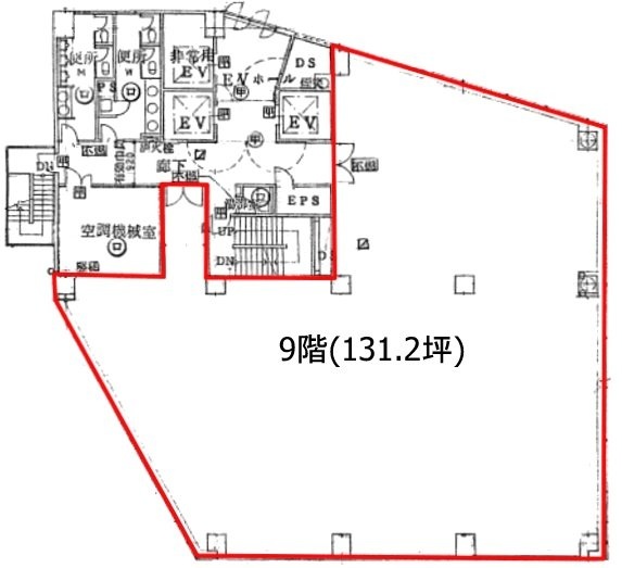 東陽プラザビル9F 間取り図