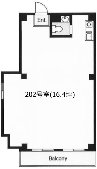 アマビーレ新井薬師駅前202 間取り図