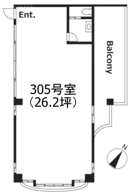 リフィオ目黒305 間取り図