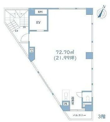 リバーウエスト町田ビル3F 間取り図