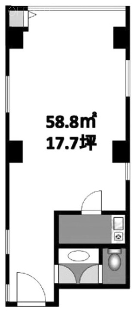 エトワールビル北新宿6F 間取り図