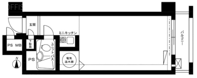 御徒町グリーンハイツ308 間取り図