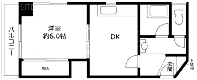 サンスプレンダー池袋201 間取り図