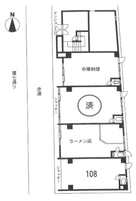 高円寺マンション108 間取り図