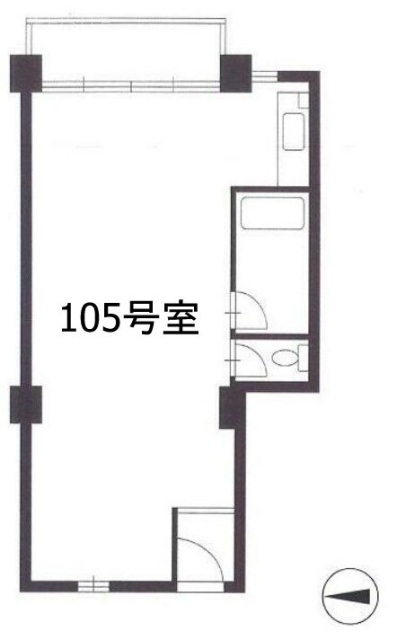 赤坂中央マンション105 間取り図