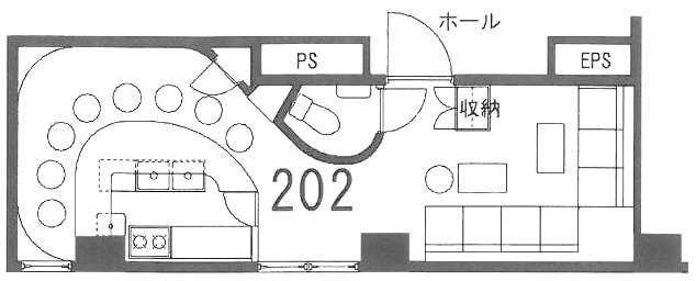 亀戸第2ミハマビル202 間取り図