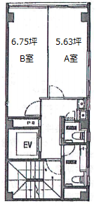 パップス銀座ビルB 間取り図