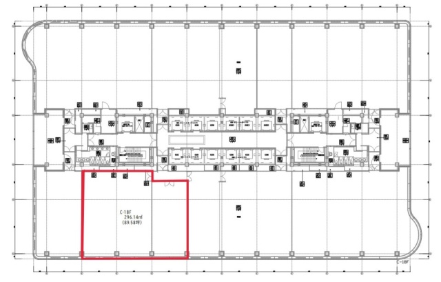 クイーンズタワーC棟18F 間取り図