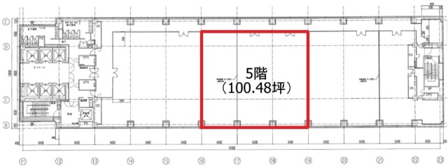 リバージュ品川オフィスタワー5F 間取り図