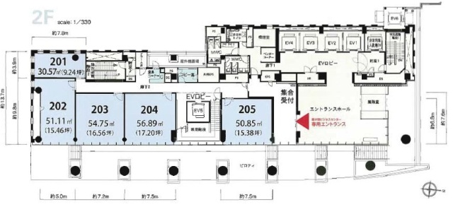 霞が関ビジネスセンター201 間取り図