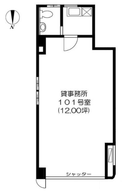 第7江波戸ビル101 間取り図