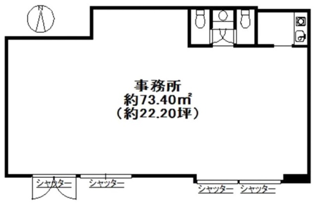 グリーン大山西館ビル102 間取り図