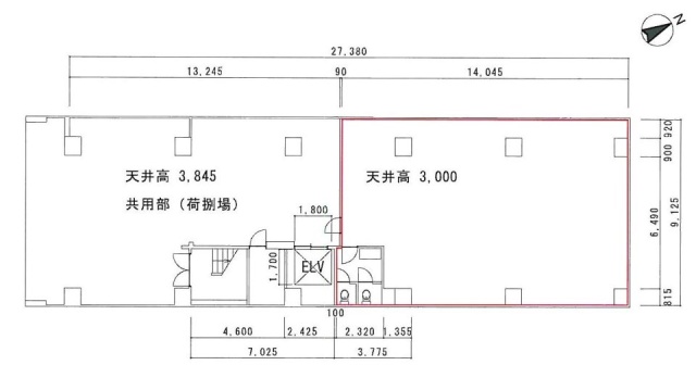 タチバナ佐賀ビル1F 間取り図