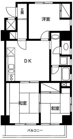 シティーコート松濤ビル201 間取り図