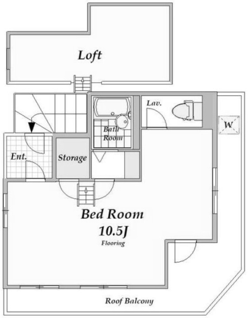フェリーチェ千駄ヶ谷3F 間取り図