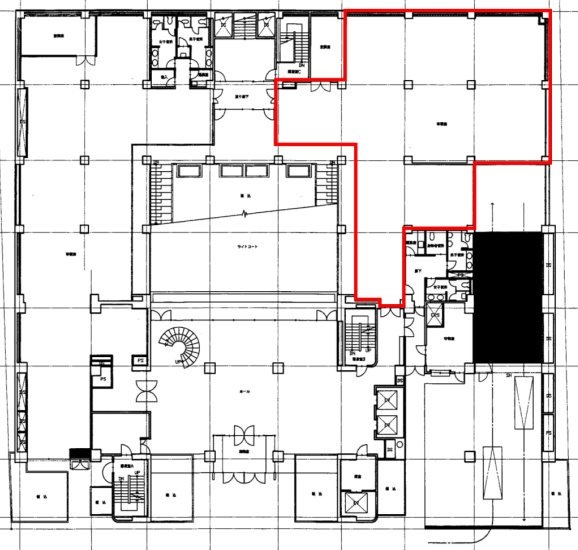 オーク南麻布ビル1F 間取り図