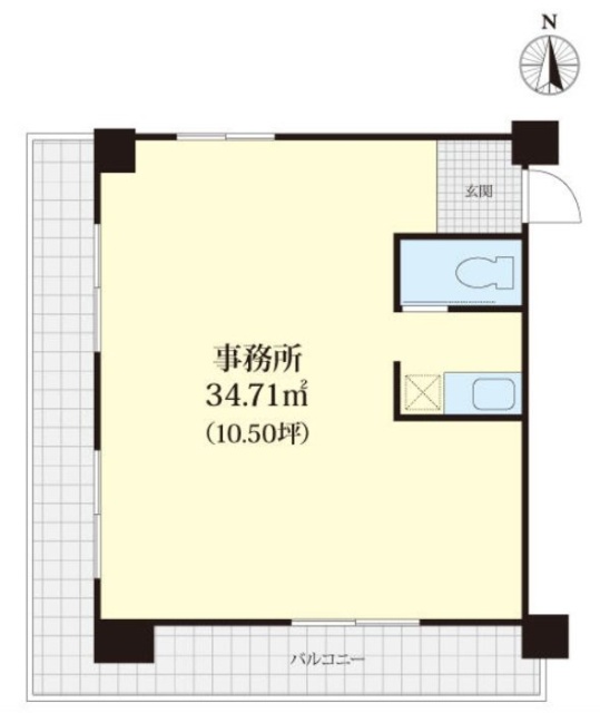 ヴィラージュ青山201 間取り図