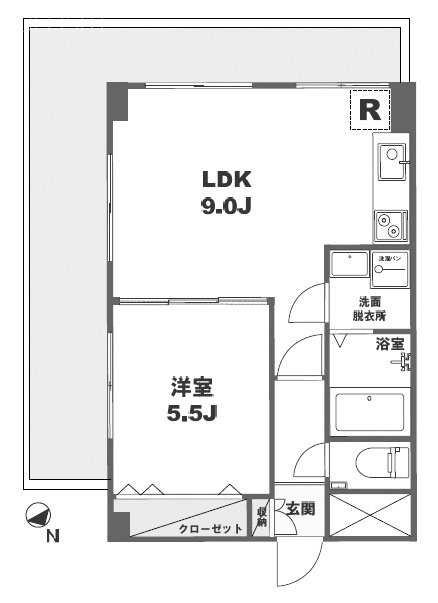 月村マンションNo33304 間取り図