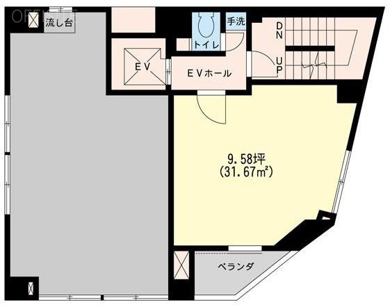 第五山京ビル3F 間取り図