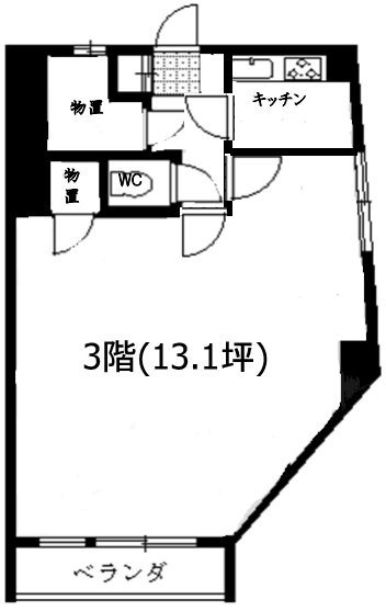 サンファスト中野新井ビル301 間取り図