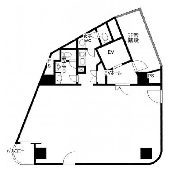東五反田KBビル9F 間取り図